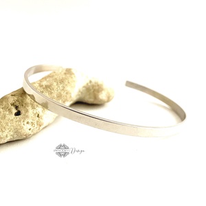 Ezüst karperec- minimalista  - ékszer - karkötő - karperec - Meska.hu