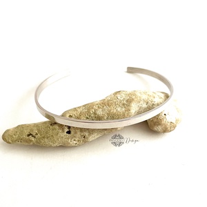 Ezüst karperec- minimalista , Ékszer, Karkötő, Karperec, Ötvös, MESKA