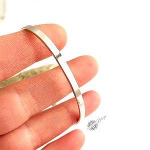 Ezüst karperec- minimalista  - ékszer - karkötő - karperec - Meska.hu