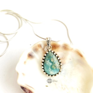 Ezüst medál larimárral  - Meska.hu