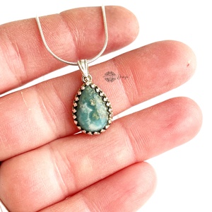 Ezüst medál larimárral  - ékszer - nyaklánc - medál - Meska.hu