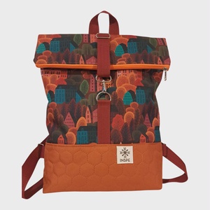 City, Táska & Tok, Hátizsák, Roll top hátizsák, Varrás, Újrahasznosított alapanyagból készült termékek, MESKA