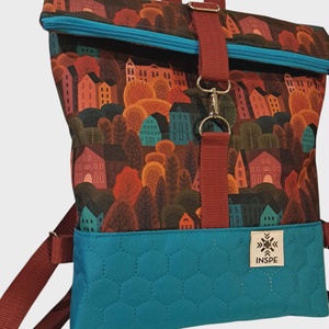 City, Táska & Tok, Hátizsák, Roll top hátizsák, Varrás, Újrahasznosított alapanyagból készült termékek, MESKA