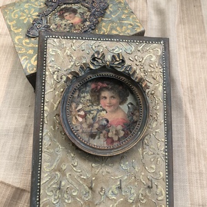ékszertartó szett vagy kulcstartó, Ékszer, Ékszertartó, Fali ékszertartó, Decoupage, transzfer és szalvétatechnika, MESKA