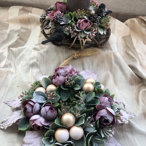 karácsonyi ajtódísz  - karácsony - karácsonyi lakásdekoráció - karácsonyi ajtódíszek - Meska.hu