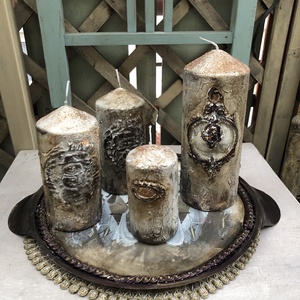 adventi asztaldísz 4 gyertyával, Karácsony, Adventi díszek, Adventi asztaldísz, , MESKA