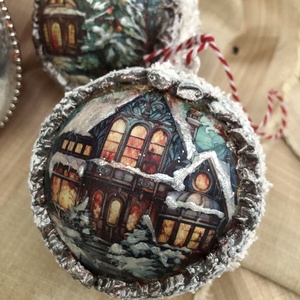 5db-os karácsonyfadísz - karácsony - karácsonyi lakásdekoráció - karácsonyfadíszek - Meska.hu