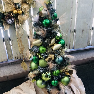 70cm magas karácsonyfa díszített, Karácsony, Karácsonyi lakásdekoráció, Karácsonyfa, grincsfa, , MESKA
