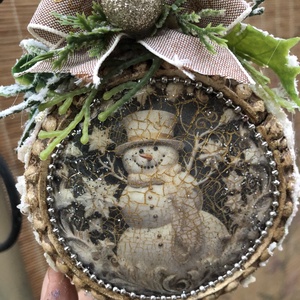 hóemberes karácsonyfadísz  -  - Meska.hu