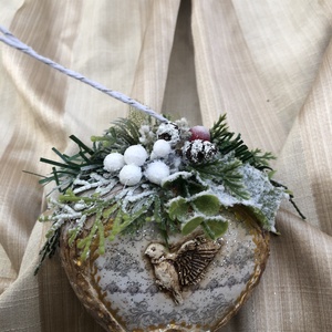 egérkés karácsonyfadísz - karácsony - karácsonyi lakásdekoráció - karácsonyfadíszek - Meska.hu