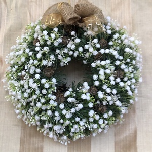 rezgős koszorú ajtódísz, Karácsony, Karácsonyi kültéri dekoráció, , MESKA