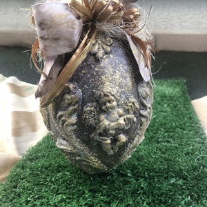 húsvéti tojás dekoráció angyalkás - ünnepi díszek, dekorációk - húsvéti díszek és dekorációk - húsvéti tojás, hímestojás - Meska.hu