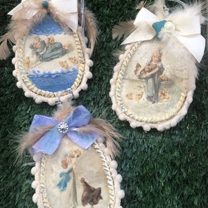 3db tavaszi tojásfadísz - ünnepi díszek, dekorációk - húsvéti díszek és dekorációk - húsvéti tojásfadíszek - Meska.hu