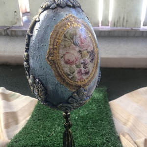 20cm-es húsvéti tojás  - ünnepi díszek, dekorációk - húsvéti díszek és dekorációk - húsvéti tojás, hímestojás - Meska.hu