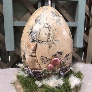 húsvéti tojás asztaldísz - Meska.hu