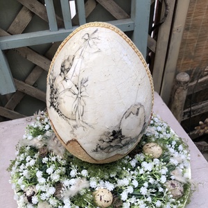 nagy húsvéti asztaldísz - ünnepi díszek, dekorációk - húsvéti díszek és dekorációk - húsvéti asztaldíszek - Meska.hu