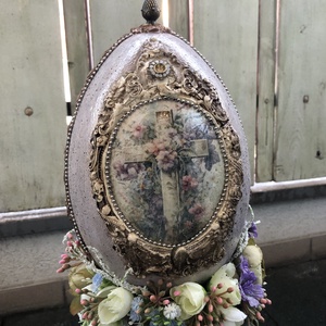 húsvéti tojás - ünnepi díszek, dekorációk - húsvéti díszek és dekorációk - húsvéti virágos díszek - Meska.hu