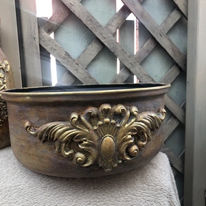 vintage váza és virágtartó szett - otthon & életmód - dekoráció - asztal és polc dekoráció - dekorációs tál, tartó - Meska.hu