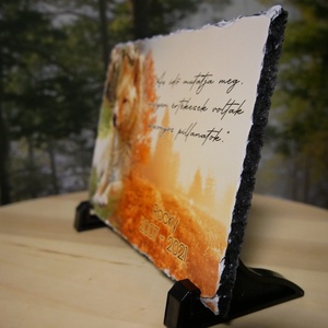 Egyedi kőlap fotónak vagy emléktárgynak 20x20cm - otthon & életmód - kisállatoknak - cicáknak & macskáknak - Meska.hu