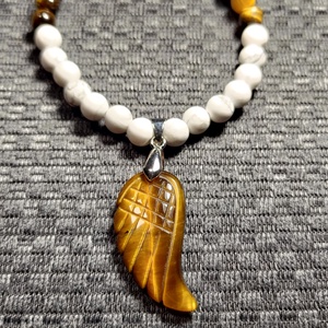 Tigrisszem - fehér matt howlit valódi ásvány karkötő - ékszer - karkötő - ásványkarkötő - Meska.hu Tigrisszem - fehér matt howlit valódi ásvány karkötő - ékszer - karkötő - ásványkarkötő - Meska.hu