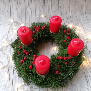 Kiscukiadventi koszorú - karácsony - adventi díszek - adventi koszorú - Meska.hu