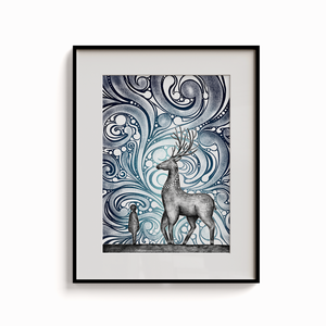 Fénylények print  - művészet - grafika & illusztráció - művészi nyomat - Meska.hu
