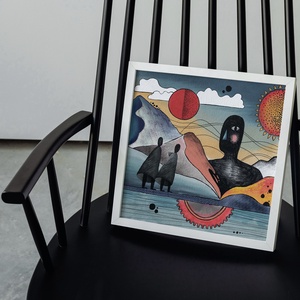 Utazók print - művészet - grafika & illusztráció - művészi nyomat - Meska.hu