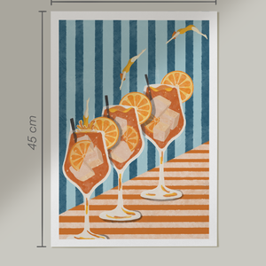 Fenékig! print  - művészet - grafika & illusztráció - művészi nyomat - Meska.hu