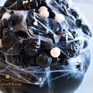 Denevéres halloweeni tök - otthon & életmód - dekoráció - asztal és polc dekoráció - asztaldísz - Meska.hu