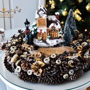 Téli idill, Karácsony, Adventi díszek, Adventi gyertyadíszek és koszorúdíszek, Virágkötés, MESKA