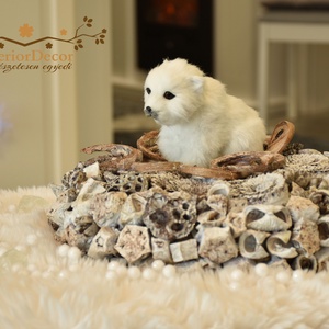 Jegesmedvés asztali koszorú - otthon & életmód - dekoráció - asztal és polc dekoráció - asztaldísz - Meska.hu