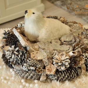 Fókás asztali koszorú világítással, Otthon & Életmód, Dekoráció, Asztal és polc dekoráció, Asztaldísz, Virágkötés, Szereted a fókákat? Én rajongok értük! Most Tiéd lehet ez a kedves fóka, amint éppen a világító jég..., MESKA