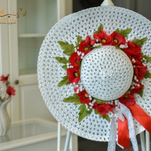 Pipacsmező ajtódísz - Meska.hu