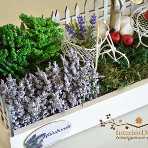 Kerti idill asztali dísz - otthon & életmód - virágdekoráció - virágdíszek - asztali virágdísz - Meska.hu