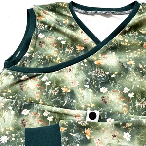 Bebújós gyermek mellény 80-86 - virágos - ruha & divat - gyerekruha - gyerek mellény - Meska.hu