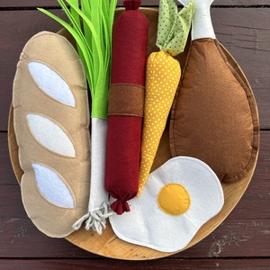 Filc játék élelmiszer csomag - játék & sport - készségfejlesztő és logikai játék - oktató játékok - Meska.hu