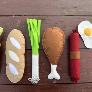 Filc játék élelmiszer csomag - játék & sport - készségfejlesztő és logikai játék - oktató játékok - Meska.hu