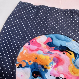 Popókörös, hordozós nadrág 62-74 - sötétkék pöttyök - ruha & divat - babaruha & gyerekruha - nadrág - Meska.hu