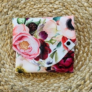 Újraszalvéta,  környezetbarát szendvicscsomagoló - romance - táska & tok - uzsonna- & ebéd tartó - szendvics csomagoló - Meska.hu