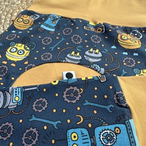 Popókörös, hordozós nadrág 74-80 - robotok - ruha & divat - gyerekruha - nadrág - Meska.hu