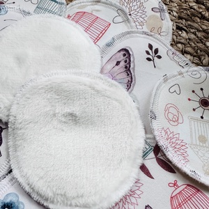 Mosható sminklemosó korongok - madaras-pillangós - szépségápolás - arcápolás - smink kellék - Meska.hu