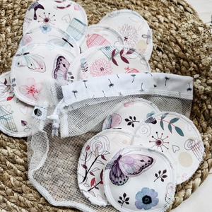 Mosható sminklemosó korongok - madaras-pillangós, Szépségápolás, Arcápolás, Smink kellék, Varrás, MESKA