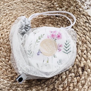 Mosható sminklemosó korongok - harangvirág - szépségápolás - arcápolás - smink kellék - Meska.hu