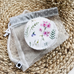 Mosható sminklemosó korongok - harangvirág, Szépségápolás, Arcápolás, Smink kellék, Varrás, MESKA