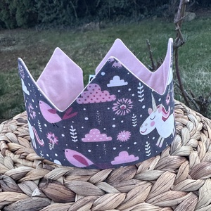 Textil korona - unikornis - játék & sport - szerepjáték - Meska.hu