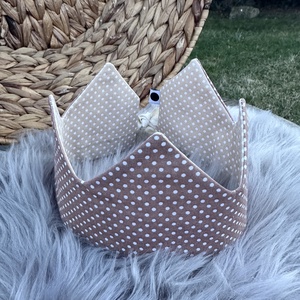 Textil korona - barna pöttyös - Meska.hu