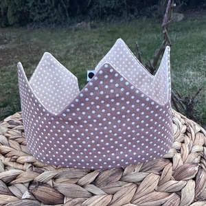 Textil korona - barna pöttyös - játék & sport - szerepjáték - Meska.hu
