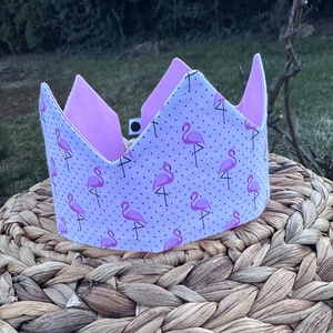 Textil korona - flamingó - játék & sport - szerepjáték - Meska.hu