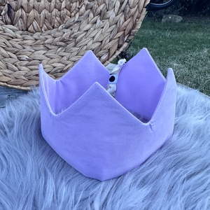 Textil korona - lila - Meska.hu