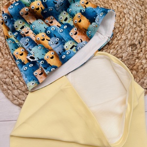 Gyermek sapka, csősál csomag - szörnyecskés - ruha & divat - sál, sapka, kendő - sapka & sál szett - Meska.hu